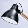 Stolná lampa Falun, E27, čierna