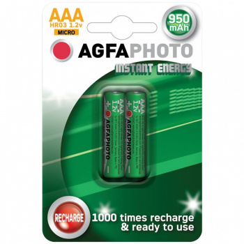 AgfaPhoto prednabité batérie AAA, 950mAh, blister 2ks 