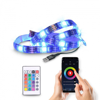 LED WIFI smart RGB pásik pre TV, 4x50cm, USB