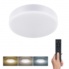 LED osvetlenie LECCE s diaľkovým ovládačom, 36W, 2160lm, 30cm, zmena chromatickosti, stmievateľné, biela