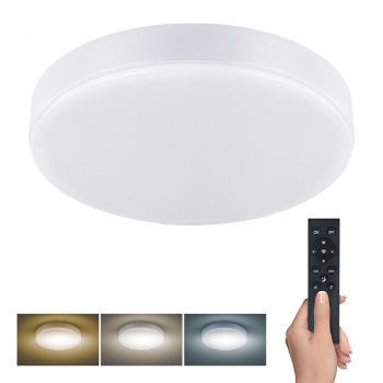 LED osvetlenie LECCE s diaľkovým ovládačom, 50W, 3000lm, 40cm, zmena chromatickosti, stmievateľné, biela