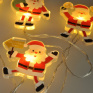 LED okenná reťaz - Santa, 6x LED, prísavná, 120cm, 2x AA