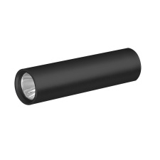 LED nabíjacie vreckové svietidlo, 120lm, Li-Ion, USB, hliník, čierna