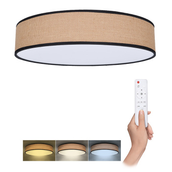 LED osvetlenie s diaľkovým ovládačom Brownie, 60W, 4200lm, 50cm, zmena chromatickosti, stmievateľné