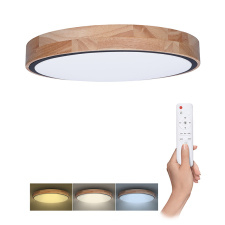 LED osvetlenie s diaľkovým ovládačom Iron Oak, 48W, 3360lm, 40cm, zmena chromatickosti, stmievateľné