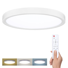 LED osvetlenie s diaľkovým ovládačom Estela White, 36W, 2700lm, 30cm, zmena chromatickosti, stmievateľná