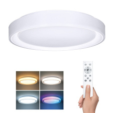 LED osvetlenie s diaľkovým ovládačom Floco, 30W + 6W RGB, 2100lm, 40cm, zmena chromatickosti, stmievateľná