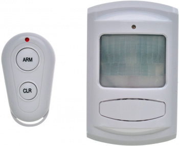 GSM alarm, pohybový senzor, diaľk. ovl., biely