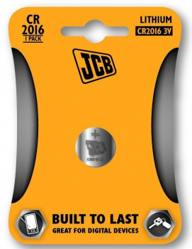 JCB gombíková lítiová batéria CR2016, blister 1 ks