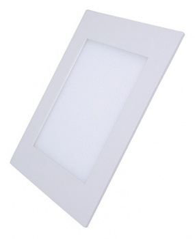 LED mini panel, podhľadový, 12W, 900lm, 4000K, tenký, štvorcový, biely