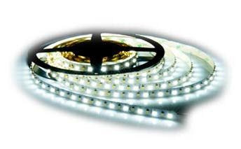 LED svetelný pás, 5m, SMD5050 60LED/m, 14,4W/m, IP65, studená biela