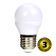 LED žiarovka, miniglobe, 6W, E27, 6000K, 510lm