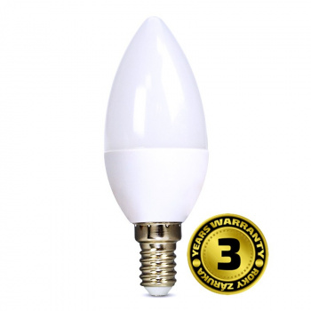 LED žiarovka, sviečka, 6W, E14, 4000K, 510lm