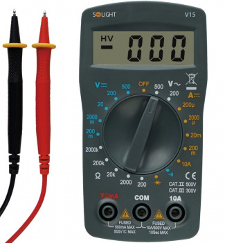 Multimeter, test diódy, ochrana proti preťaženiu, bzučiak