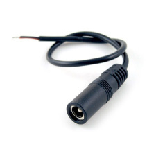 Napájací konektor pre LED pásy, zdierka 5,5 mm, balenie 1ks, sáčok