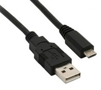 USB kábel, USB 2.0 A konektor - USB B micro konektor, sáček, 1m