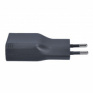 USB nabíjací adaptér, 1x USB, 2400mA, AC 230V, čierny